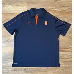 Syracuse University Nike Dry-fit Collard Shirt Men's Large